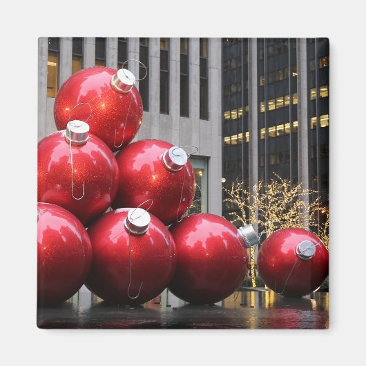 Große Weihnachtsballschmuck im NYC Magnet (Vorne)