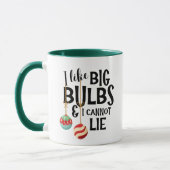 Große Weihnachtsbaumkugeln Lustiger Weihnachtsgesc Tasse (Links)
