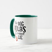 Große Weihnachtsbaumkugeln Lustiger Weihnachtsgesc Tasse (Vorderseite Links)