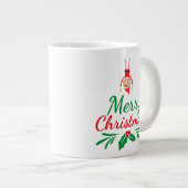 Große Weihnachtsfeiertage-Tasse Jumbo-Tasse (Vorderseite Rechts)