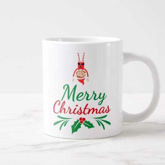 Große Weihnachtsfeiertage-Tasse Jumbo-Tasse (Rechts)