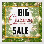 Große Weihnachtsfeiertage Verkauf Pinecone Kletter Fensteraufkleber (Blatt)