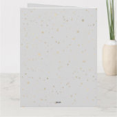 Große Weihnachtsfotokarte Faltkarte Karte (Rückseite)