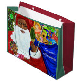 Große Weihnachtsgatter - Weihnachtsfeiertage Geschenktüte (Vorderseite Schrägansicht)