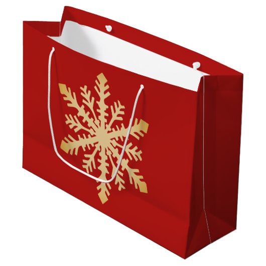 Große Weihnachtsgeschenk-Tasche Geschenktüte (Vorderseite Schrägansicht)