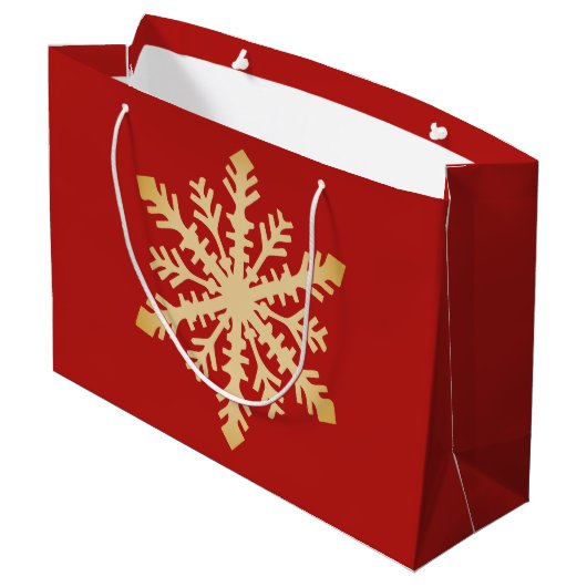 Große Weihnachtsgeschenk-Tasche Große Geschenktüte (Rückseite Schrägansicht)