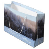 Große Weihnachtsgeschenktasche Geschenktüte (Vorderseite Schrägansicht)