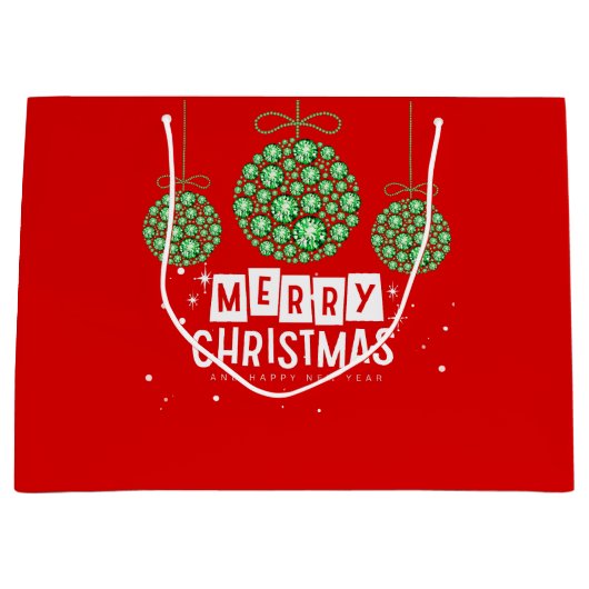 Große Weihnachtsgeschenktasche Geschenktüte (Vorderseite)