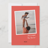 Große Weihnachtsgrüße Fotokarte Feiertagskarte (Rückseite)