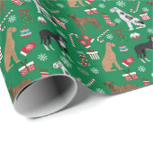 Große Weihnachtshunde Geschenkpapier (Rolleneckpunkt)