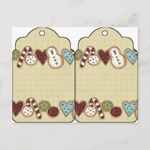 Große Weihnachtskochtetags Postkarte