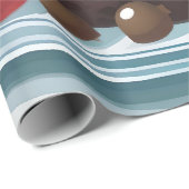 Große Weihnachtskuppel unter einer Glaskuppel Geschenkpapier (Rolleneckpunkt)