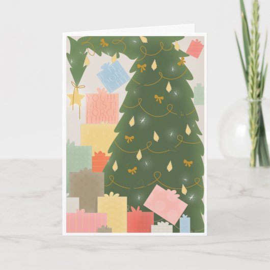 Große Weihnachtslandschaft Karte (Vorderseite)