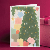 Große Weihnachtslandschaft Karte