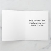 Große Weihnachtsmappe - Familie Dankeskarte (Innenseite)