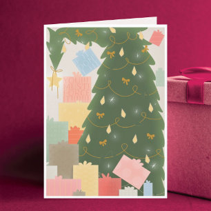 Große Weihnachtsszene Karte