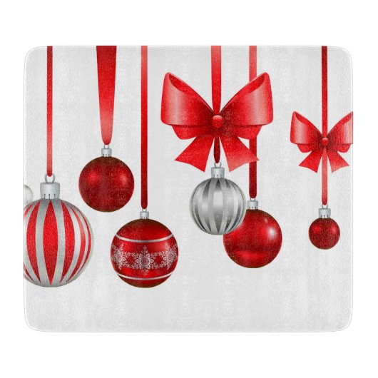 Große Weihnachtszeit Schneidebrett (Vorderseite)