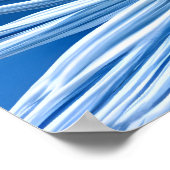 große weiße Blume mit blauem Himmel Poster (Ecke)