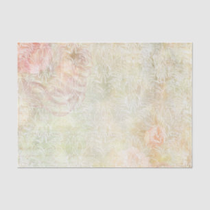 Große weiße Blume mit Peach-Blume Seidenpapier