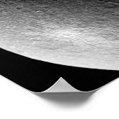 Große weiße Fläche auf Rhea Poster (Ecke)