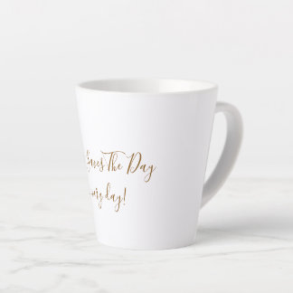 Große weiße Latte-Tasse Milchtasse