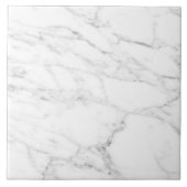 Große, weiße Marmorfliesen mit grauen Marmorlinien Fliese (Vorderseite)