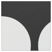 Große weiße Polka-Punkte auf schwarzen geometrisch Stoff (Nahaufnahme)