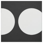 Große weiße Polka-Punkte auf schwarzen geometrisch Stoff (Muster)