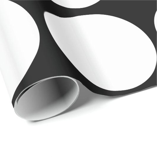 Große weiße Punkte Geschenkpapier (Rolleneckpunkt)