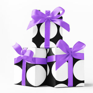 Große weiße Punkte Geschenkpapier