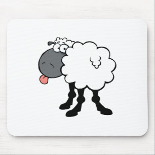 Große weiße Schafe Mousepad