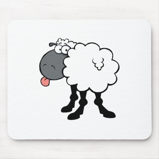 Große weiße Schafe Mousepad (Vorne)