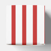 Große weiße Streifen mit DIY-Hintergrundfarbe Geschenkschachtel (Oben)