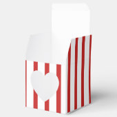 Große weiße Streifen mit DIY-Hintergrundfarbe Geschenkschachtel (Geöffnet)