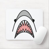 große weiße Übertreibung Mousepad (Mit Mouse)