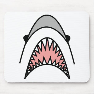 große weiße Übertreibung Mousepad