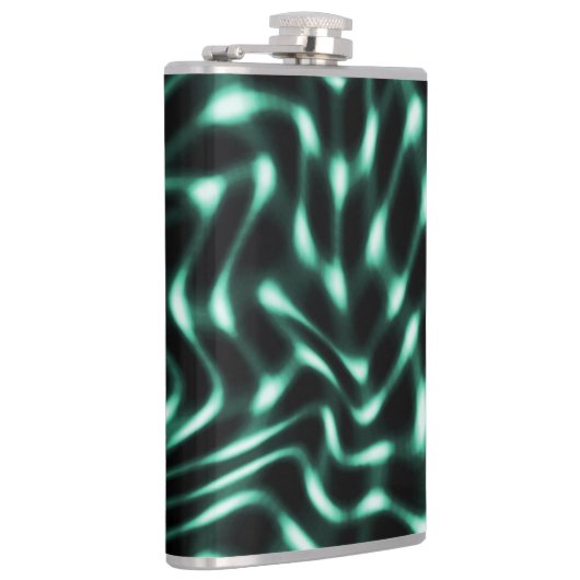 Große, weiße, zyanfarbene oder grüne Merkmale mit Flachmann (Rechts)