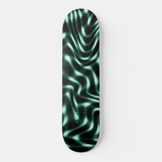 Große, weiße, zyanfarbene oder grüne Merkmale mit Skateboard (Vorderseite)