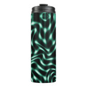 Große, weiße, zyanfarbene oder grüne Merkmale mit Thermosbecher (Vorderseite)