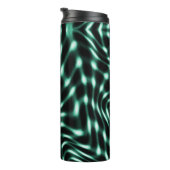 Große, weiße, zyanfarbene oder grüne Merkmale mit Thermosbecher (Nach rechts gedreht)