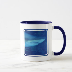 Große weißer Haifisch-Kaffee-Tasse Tasse