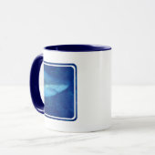 Große weißer Haifisch-Kaffee-Tasse Tasse (Vorderseite Links)