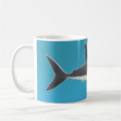 Große weißer Haifisch-Tasse Kaffeetasse (Links)