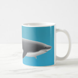 Große weißer Haifisch-Tasse Kaffeetasse