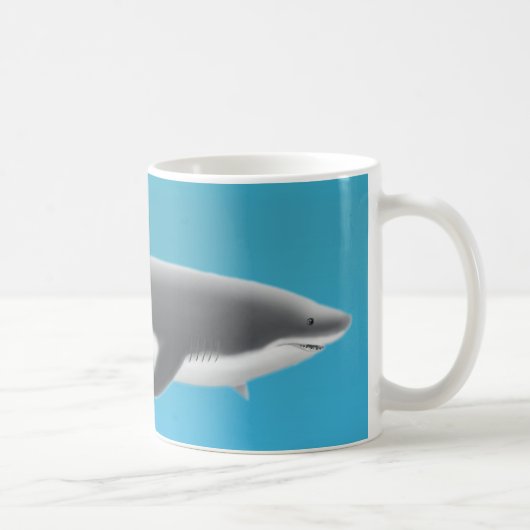 Große weißer Haifisch-Tasse Kaffeetasse (Rechts)