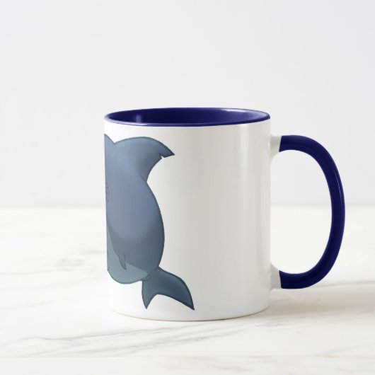 Große weißer Haifisch-Tasse Tasse (Rechts)