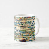 Große Welle Hokusai der Fujisan Japaner-Drucke Kaffeetasse (VorderseiteRechts)