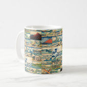 Große Welle Hokusai der Fujisan Japaner-Drucke Kaffeetasse (Vorderseite Links)
