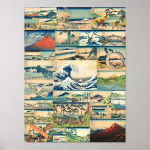 Große Welle Hokusai der Fujisan Japaner-Drucke Poster