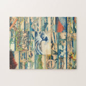 Große Welle Hokusai der Fujisan Japaner-Drucke Puzzle (Horizontal)